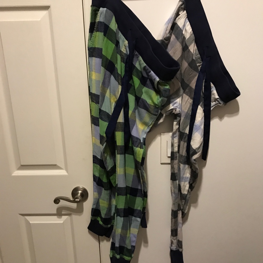 Aerie Flannel Buffalo Check Jogger Bottoms